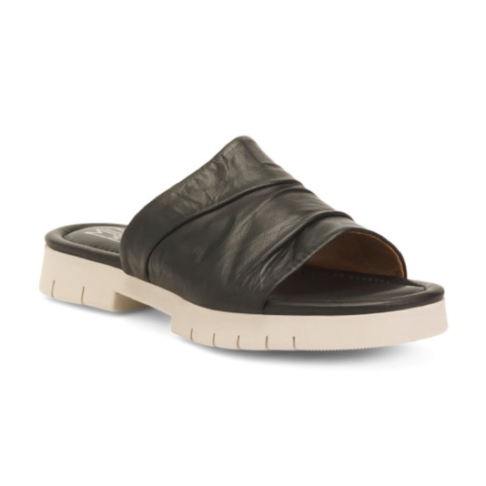 MIZ MOOZ Made In Portugal Leather Claribel Slide Sandals